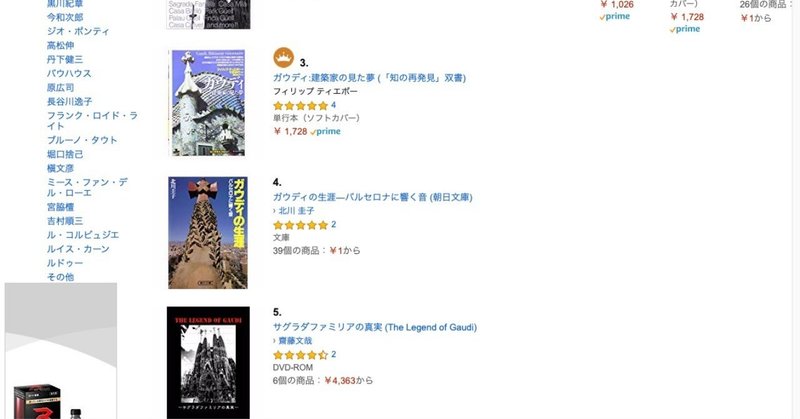 「サグラダファミリアの真実」Amazonのガウディカテゴリーで第５位に急浮上！！