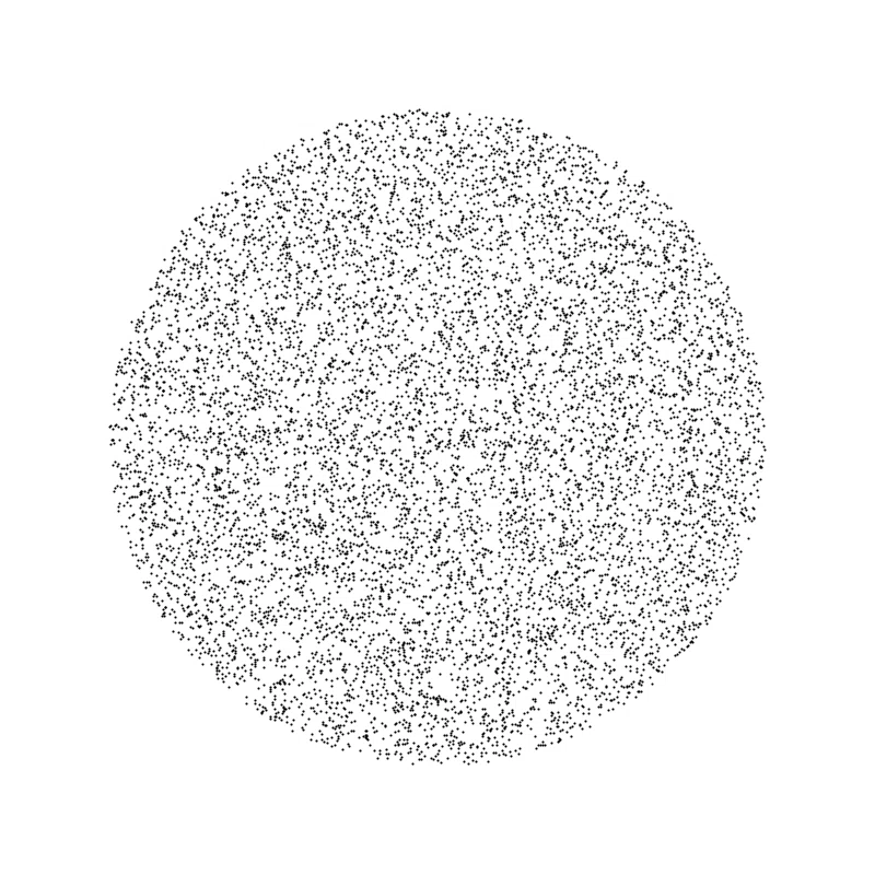 いろいろな円を描く by Processing｜おかず