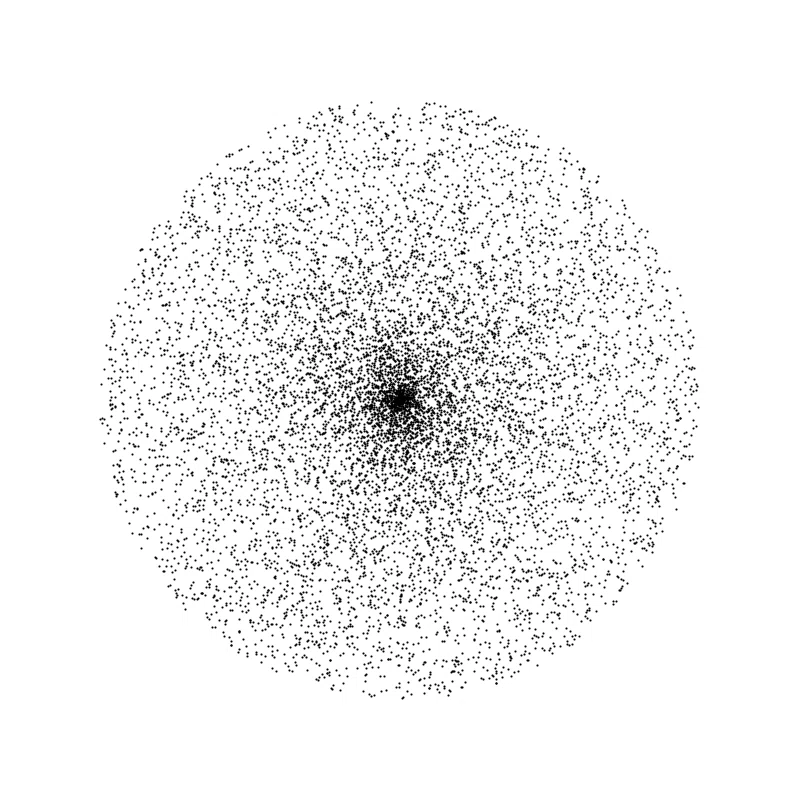いろいろな円を描く by Processing｜おかず
