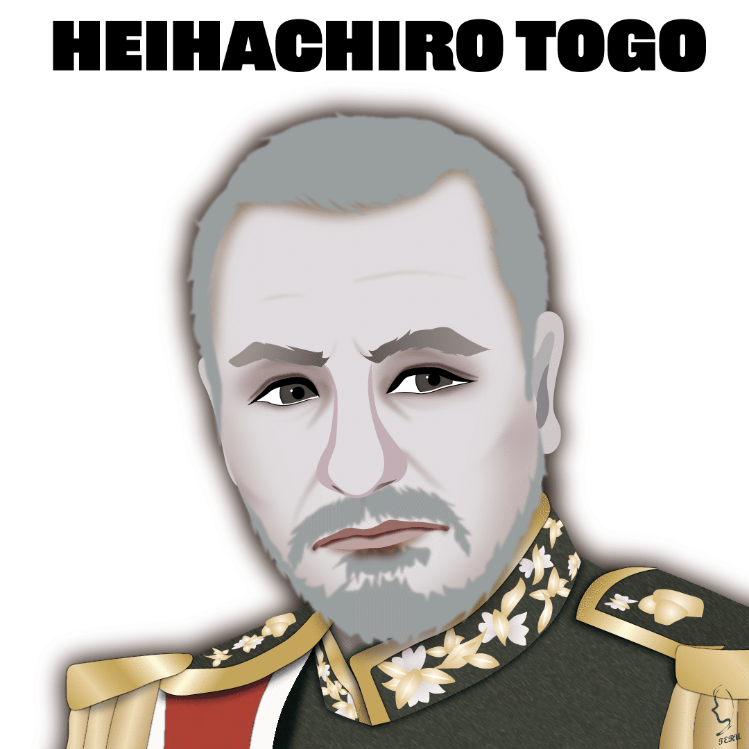 日本の海軍軍人『東郷平八郎』のイラスト🎨|輝っち