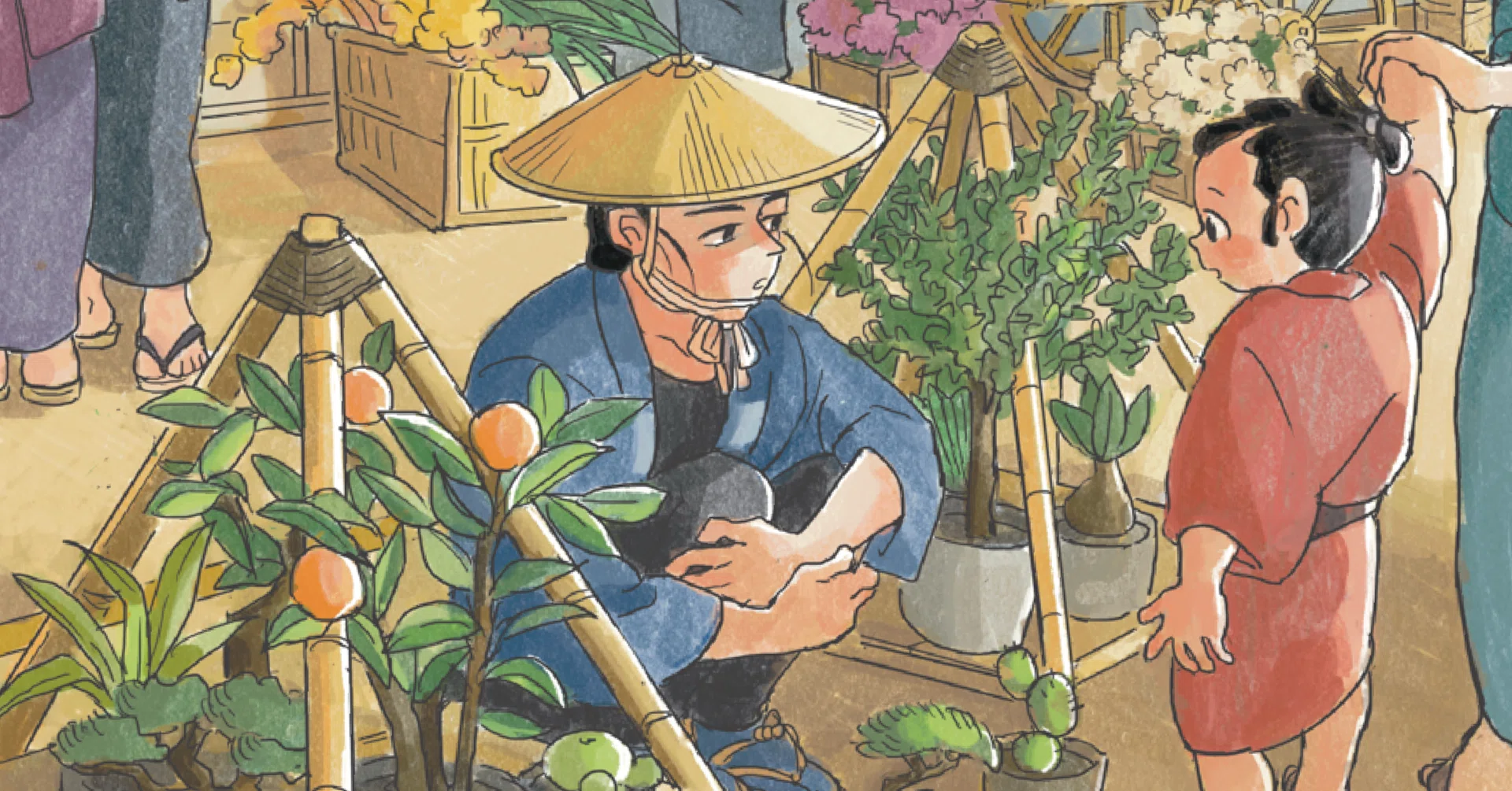 イラストで見る江戸の園芸｜日本花卉文化株式会社｜note