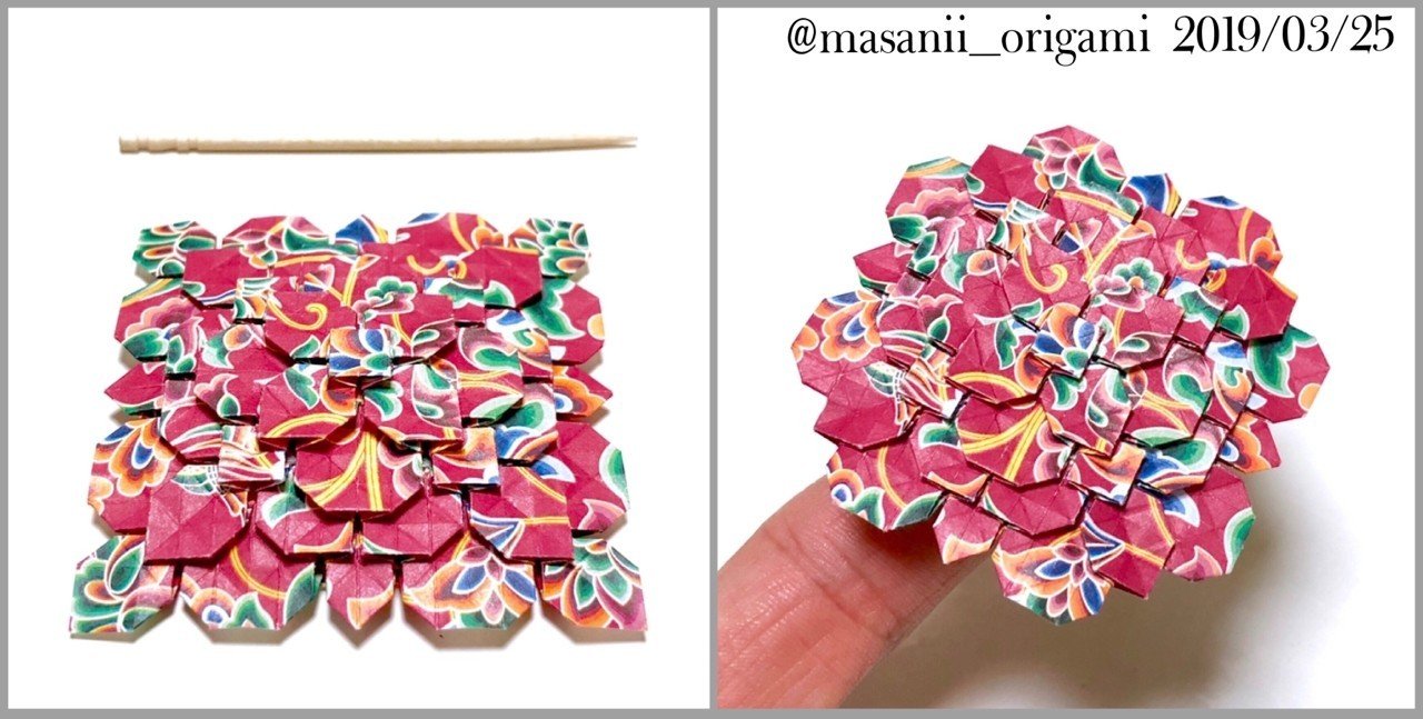 折り紙ブローチでチーフいらず あじさい折り 花折りピラミッド まさにぃ Note 折り紙ブローチでチーフいらず あじさい折り 花折りピラミッド まさにぃ Note