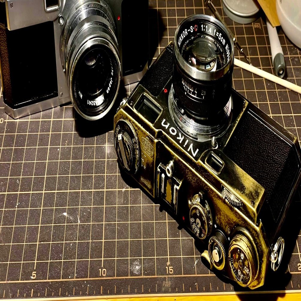 盆さんが作った偽貫禄のブラックニコンS2｜tanakachotoku