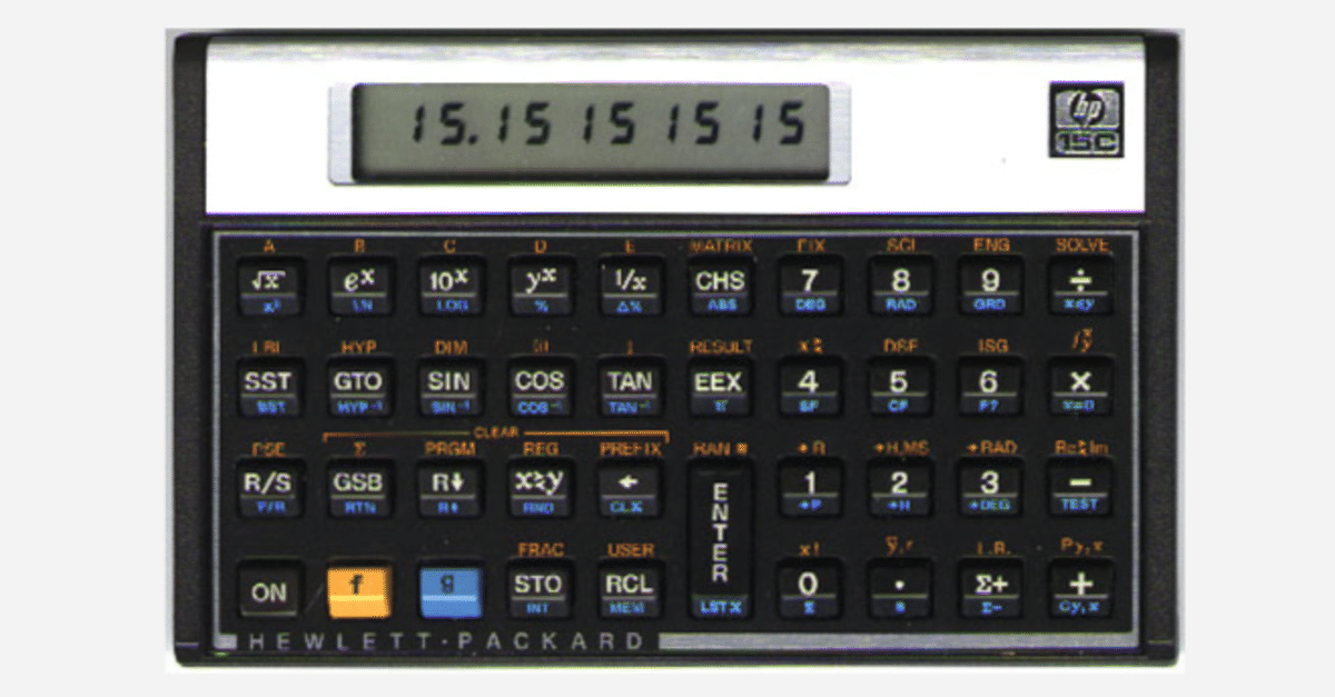 HP-12C Original Made in USA RPN電卓　ジャンク Vintage HP 12C Financial Calculator with Original Case. Made