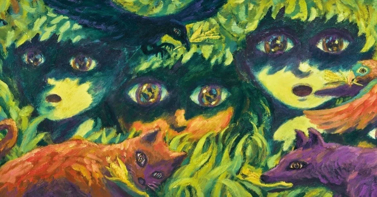 タイトル「夜水の王」抽象画手書き タイトル「夜水の王」抽象画手書き