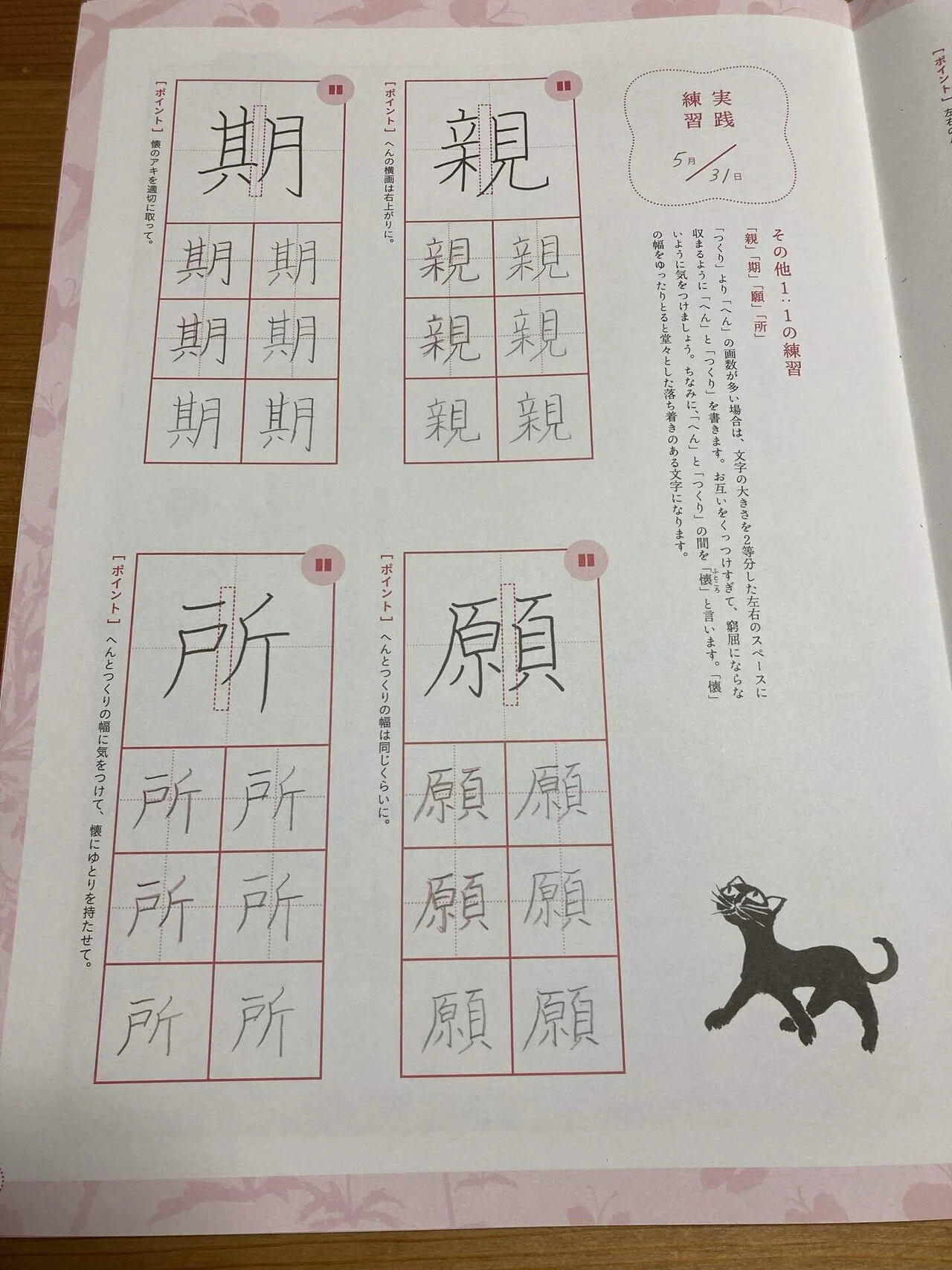 もうお昼過ぎではありますが、、、本日の美文字レッスン♪へんの画数が多い字の場合、文字の大きさを二等分にし、1:1の大きさで書くそうです。更に ...