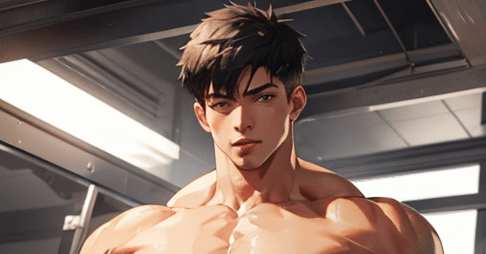 筋肉質キャラクターイラスト ChatGPTくんが教えてくれた筋肉質男性イラストのプロンプトを試して