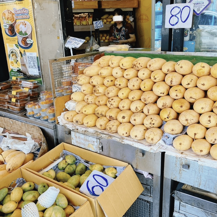 タイのマンゴー5種食べ比べてみた(マハチャノック,ナムドクマイ タイのマンゴー5種食べ比べてみた(マハチャノック,ナムドクマイ