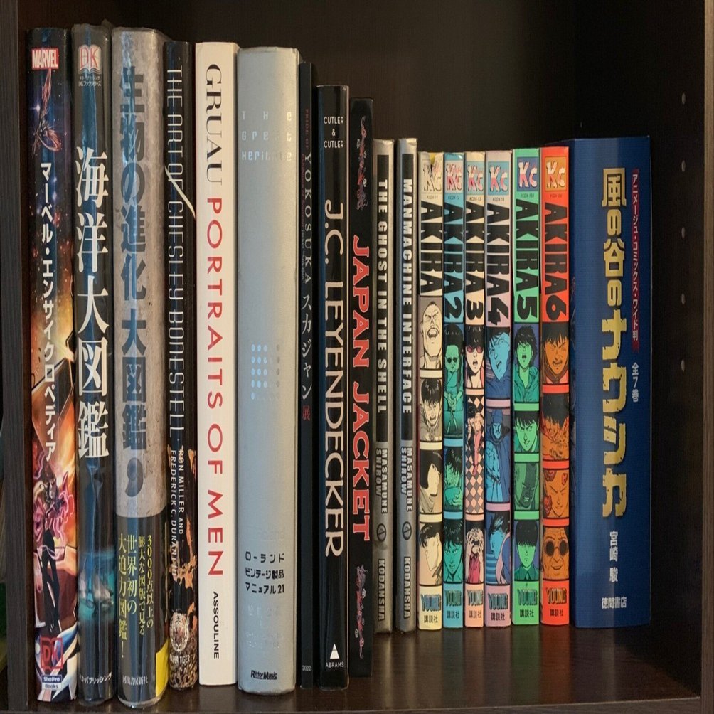 我が家の本棚の大判本たち｜くり