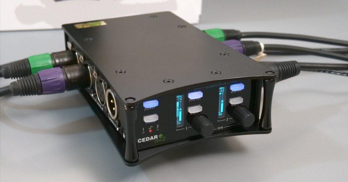 CEDAR Audio社のノイズサプレッサー「DNS 2」をついに導入｜Ryo