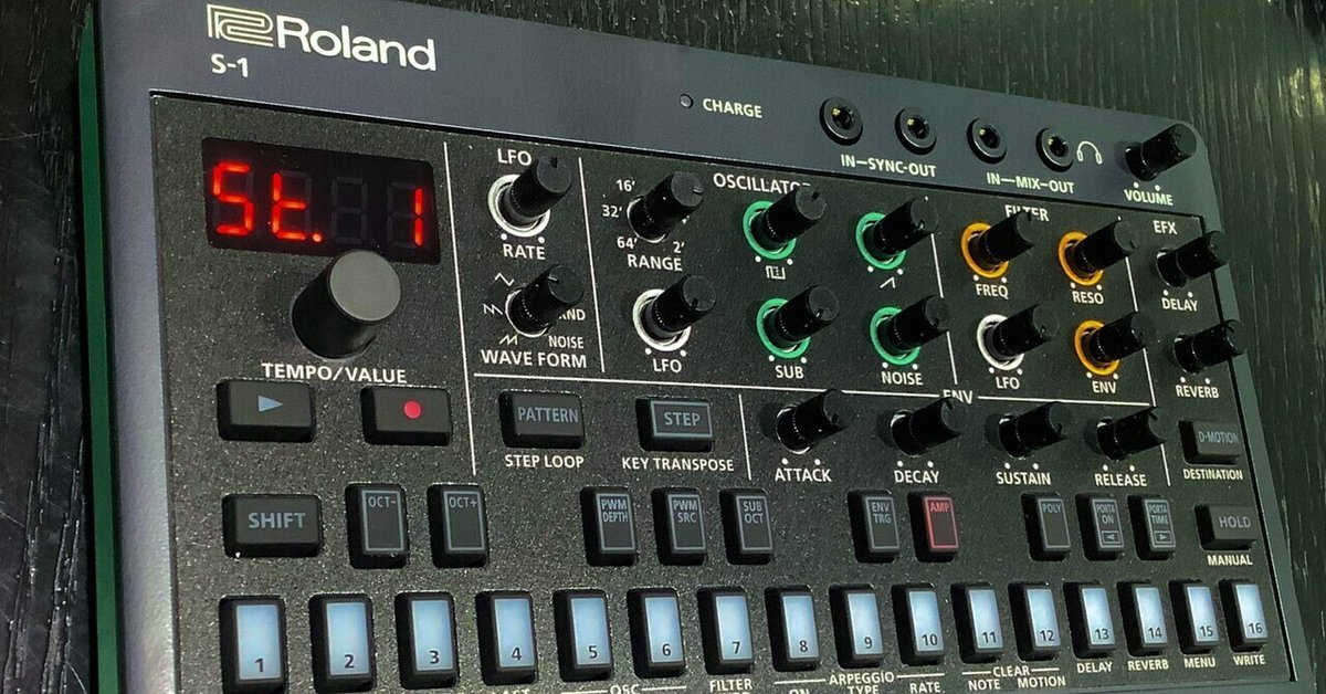 Roland S-1 シンセサイザー 動作確認の為の開封のみ 完動品！