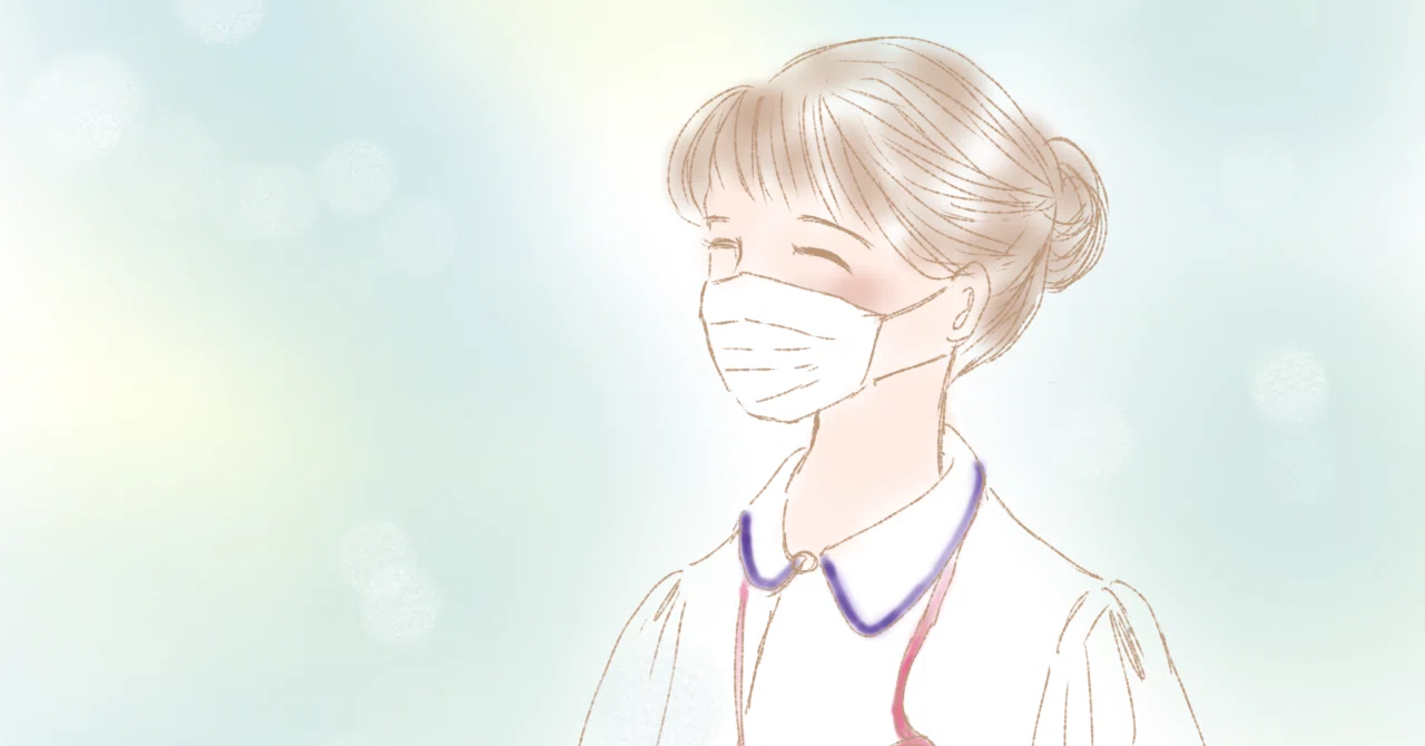 似*め様 オリジナルアナログイラスト・看護師の内山妙子さんお花畑 看護師って、一体なんなんだろう……。病院運営と看護師の関係性｜西山