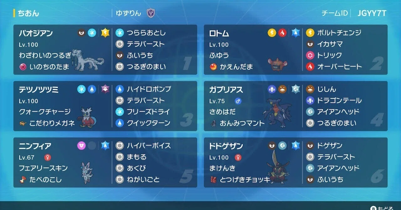 S6最終188位/R2015】 ニンフィア展開パオツツミ｜yuzurin66