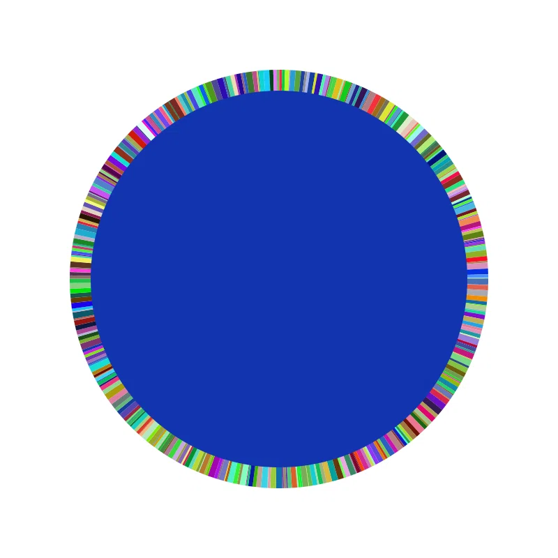 いろいろな円を描く by Processing｜おかず