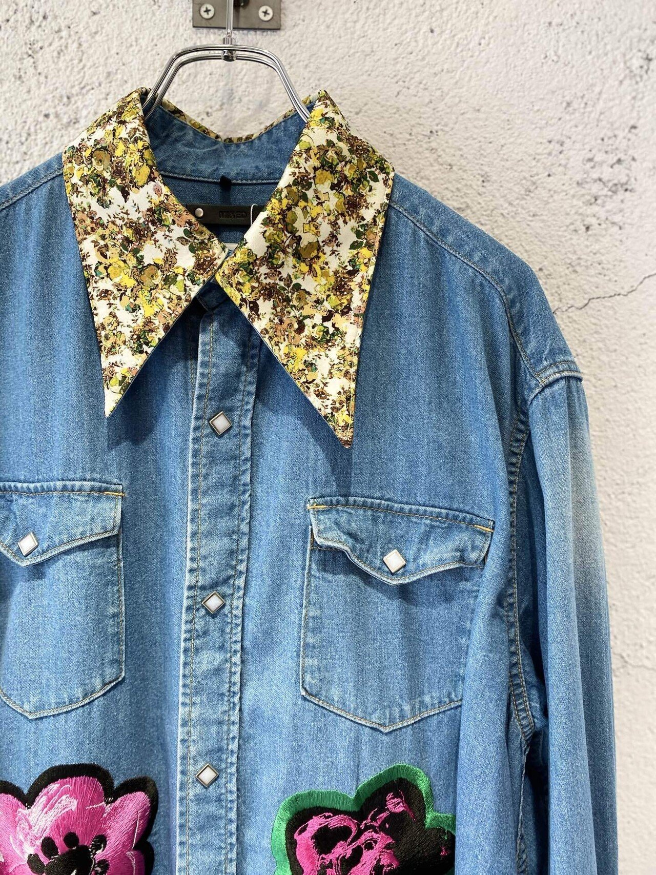 ポイントキャンペーン中 Kidill 23ss MINEDENIMコラボ 刺繍デニム