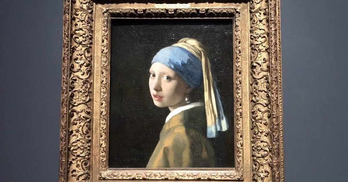 ヨハネス・フェルメール、「ヴァージナルの前に座る女」、希少な画集の 