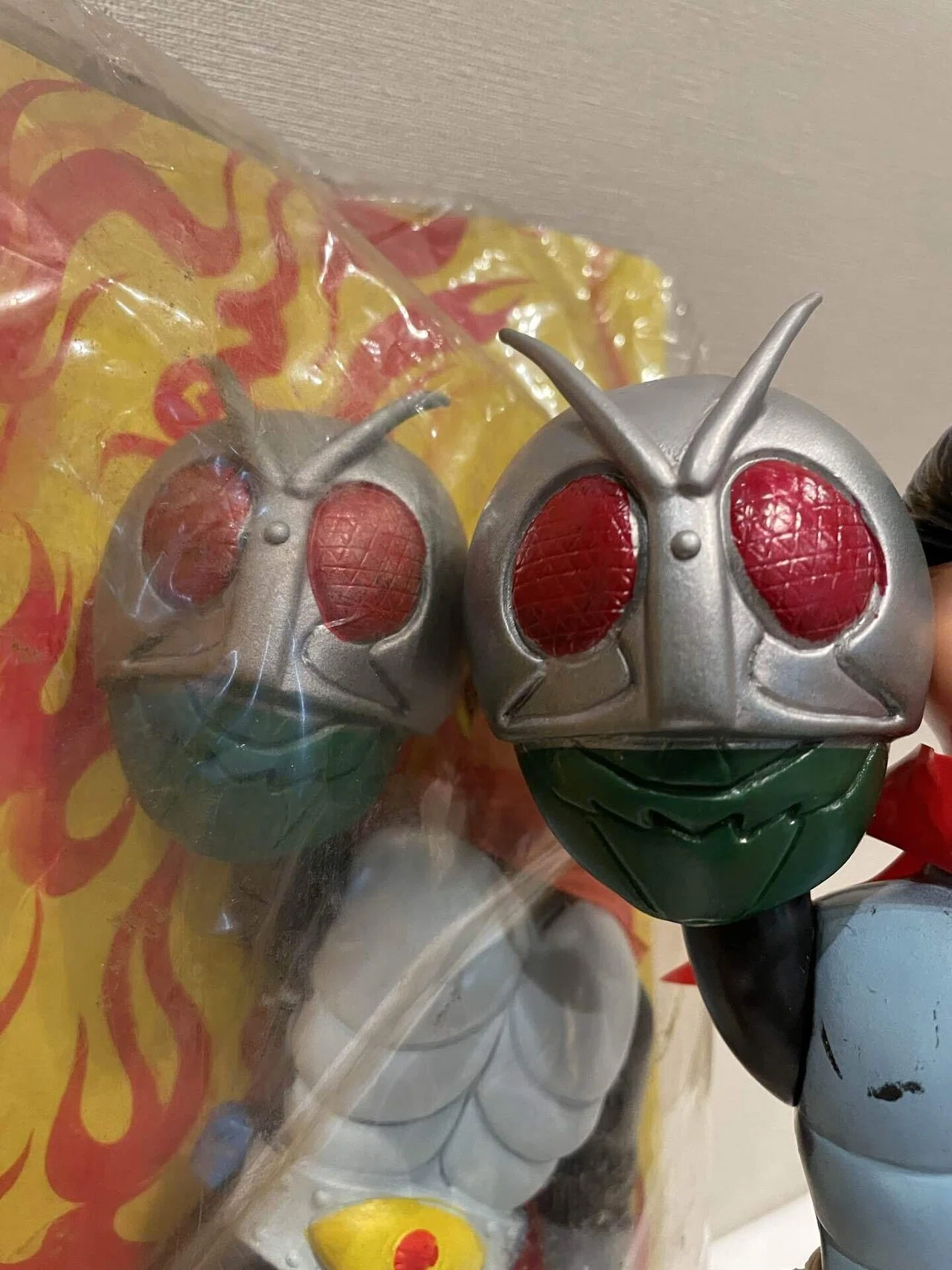 ぽ*ぴ様 激レア　未開封　仮面ライダーソフビ　パチ　無版権 袋破れ有 Yahoo!オークション - 仮面ライダー パチ ソフビ 当時物 無版権 昭和レ
