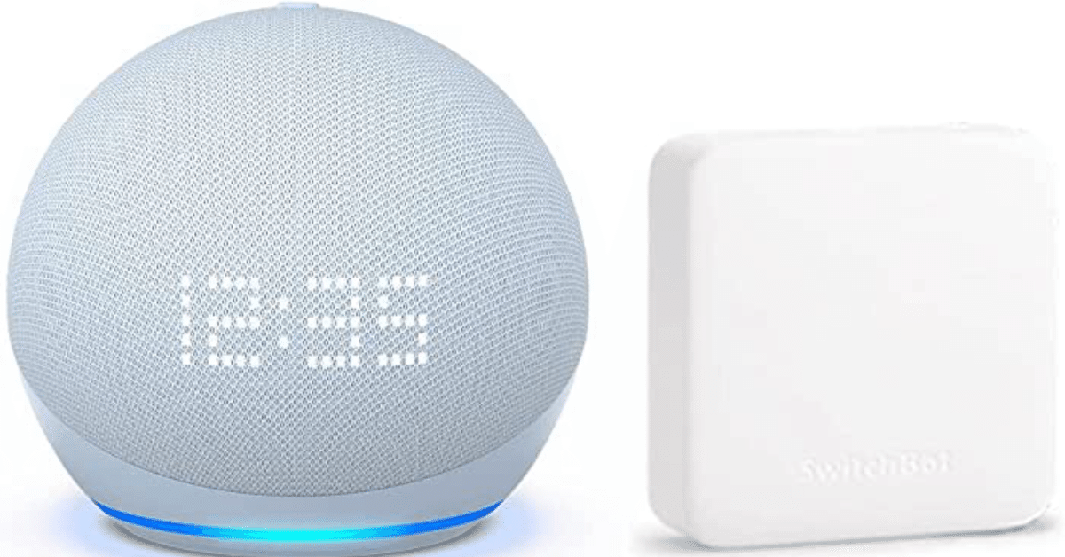 Echo Dot with clock SwitchBot スマートリモコン Amazon.co.jp: 【セット買い】Echo Dot with clock (第5世代