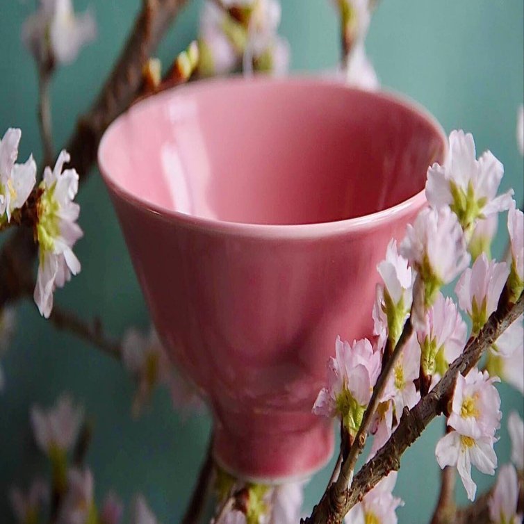 希少 波佐見焼 斉山窯 ピンク色花柄装飾 四角皿 2026年最新】斉山窯