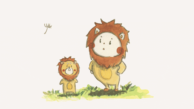 絵本】 たんぽぽライオン｜かいとう すけだ