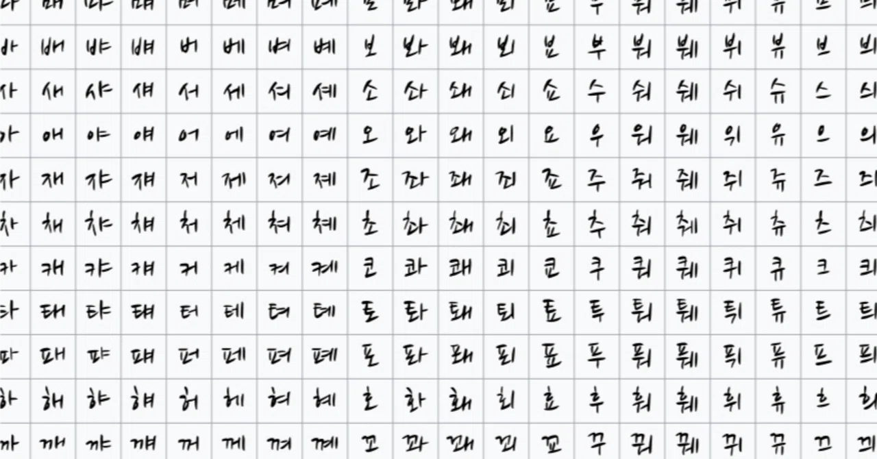 ハングル一文字だけ(パッチム無し)の単語をまとめてみた｜ほげむらほげ