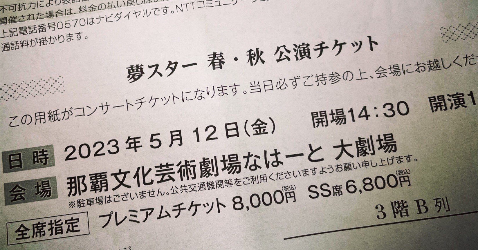 夢のスター歌謡祭 チケット