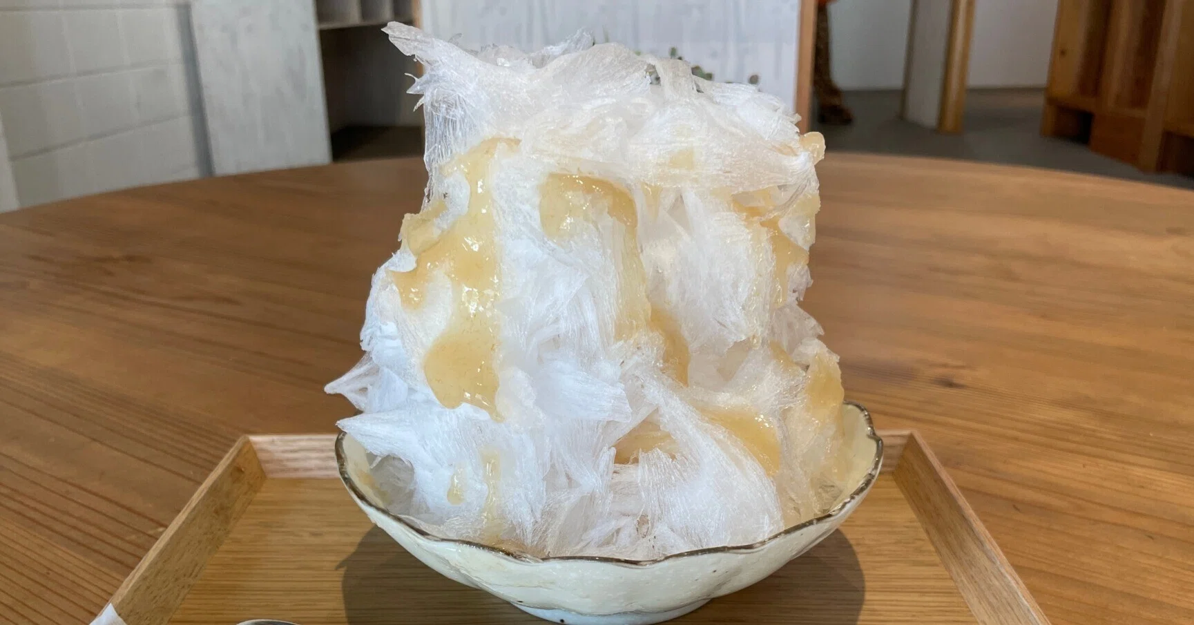 雪解け　氷まじりの川　石器時代の風景　氷河期　真作　肉筆　癒やし　おちつく一時 香川県三豊市の絶品かき氷【天然氷にちか2023】｜週刊みとよ ほんま