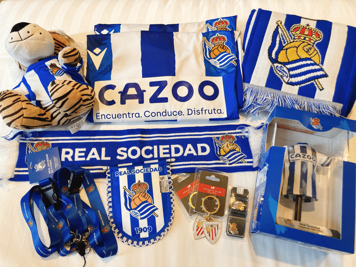 REAL SOCIEDAD 記念グッズ　RS FAN 久保建英 レアルソシエダ 久保建英選手在籍のレアルソシエダの試合を観戦してみた