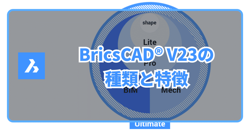 BricsCAD®V23 製品の種類と特徴