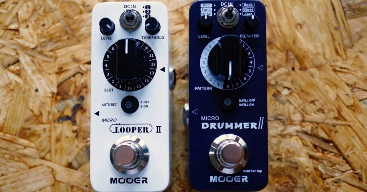 ほぼ未使用 Mooer Micro Looper II ルーパー Mooer Micro Looper II」「Micro Drummer II」！ミニサイズの