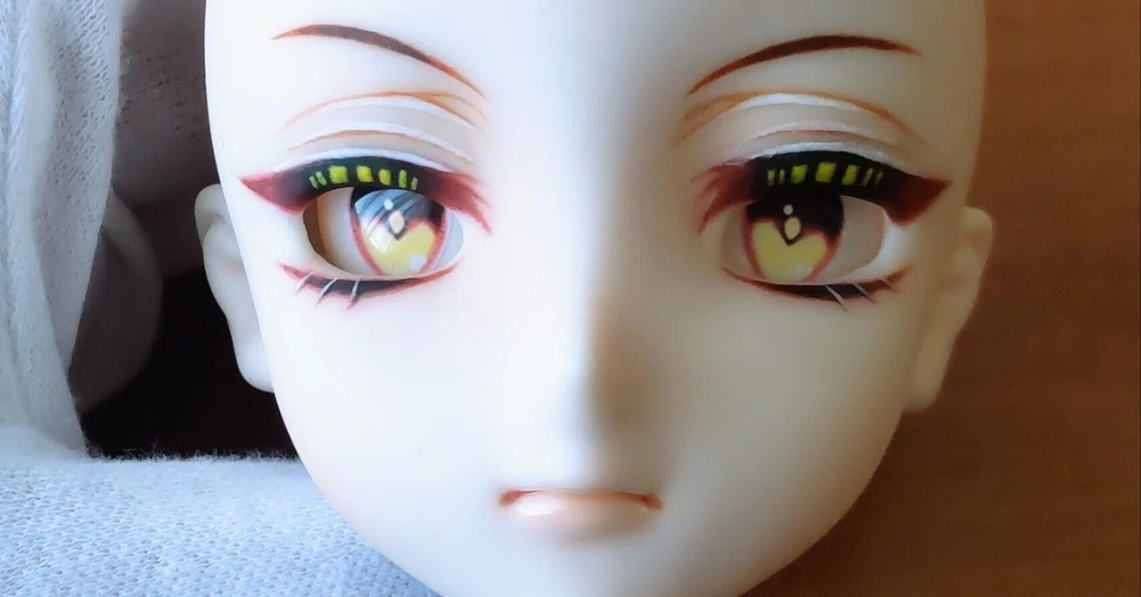 ドールヘッドメイク練習①【レジン盛り編】｜ゆずのき