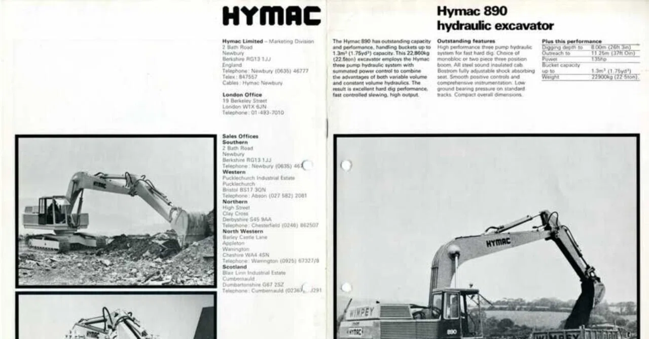 Hymac Paper HYMAC Hymac 890 hydraulic excavator|建設機械化ライブラリー