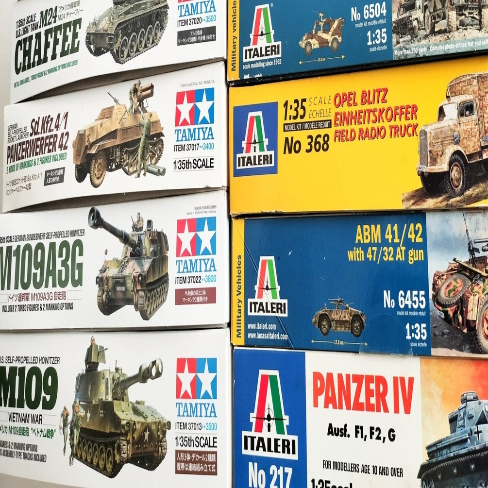 イタレリ AFV プラモデル 5点セット 1 イタレリ製品との付き合い方。｜内藤あんも