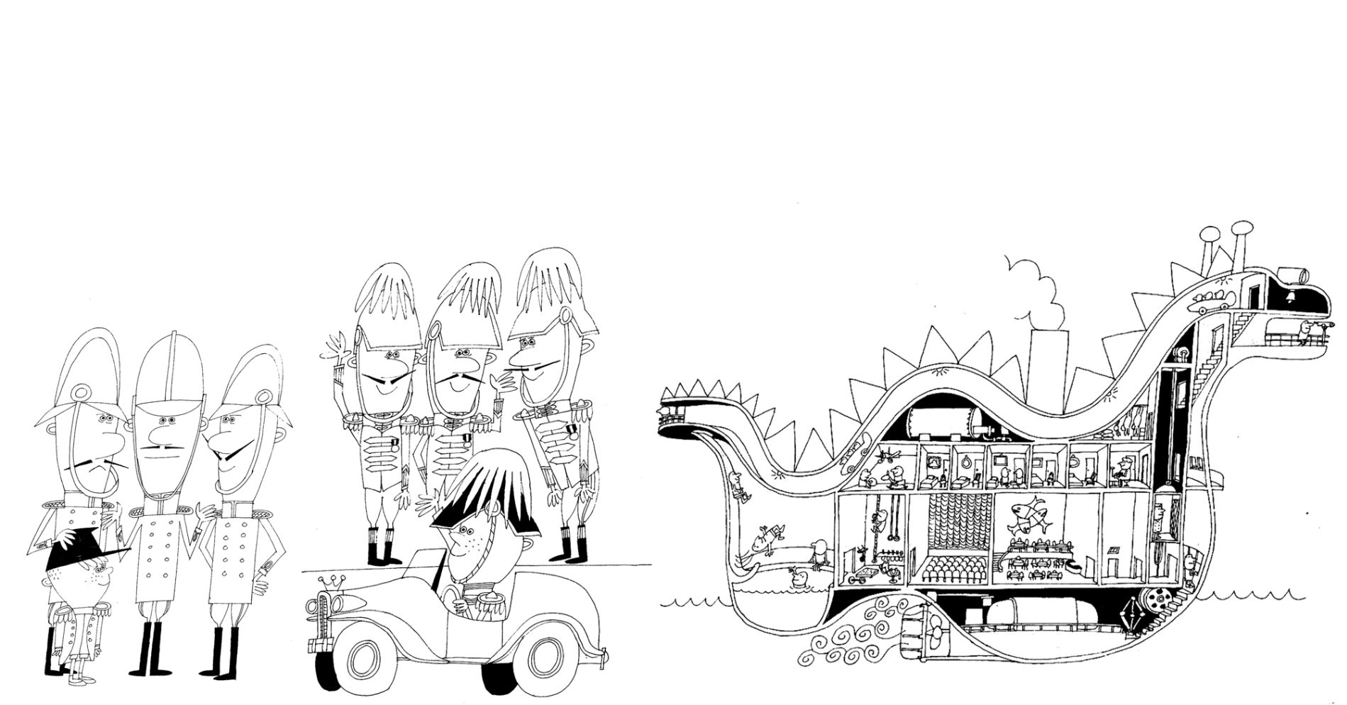 柳原良平先生 カラーイラスト色紙「護衛艦しらね」 （1980年1月1日） 柳原