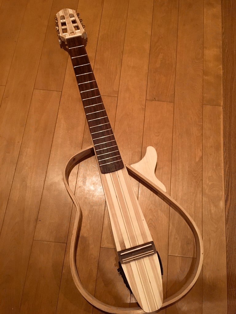 ギター製作】サイレントギター 製作記録④(仮組み)｜れんたろ