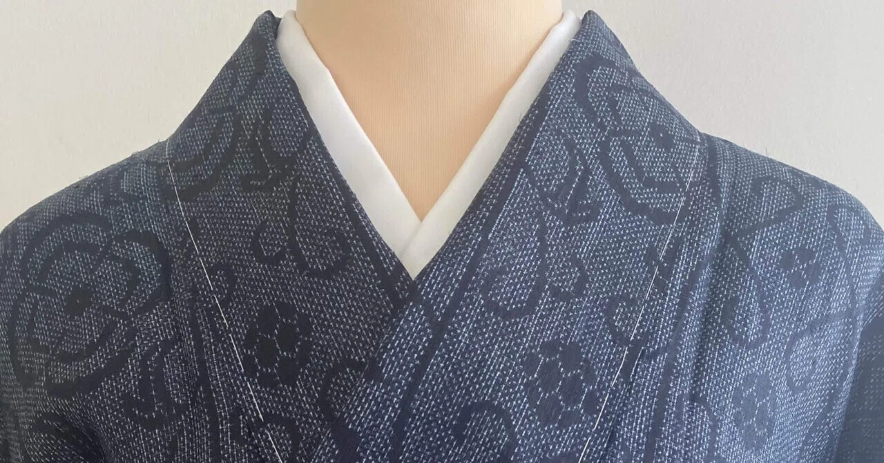 花唐草絣模様宮古上布着物｜夢吉きもの