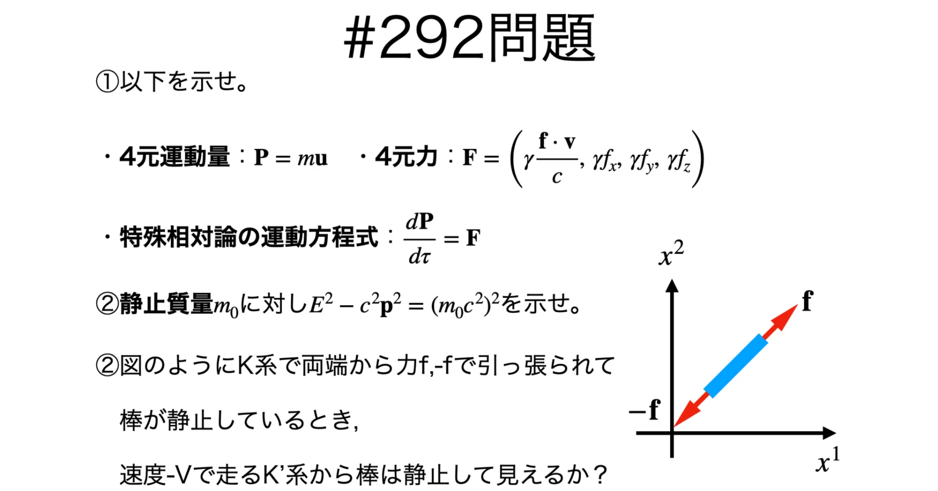 書記が物理やるだけ#292 力学における4元ベクトル-2｜鈴華書記（Writer