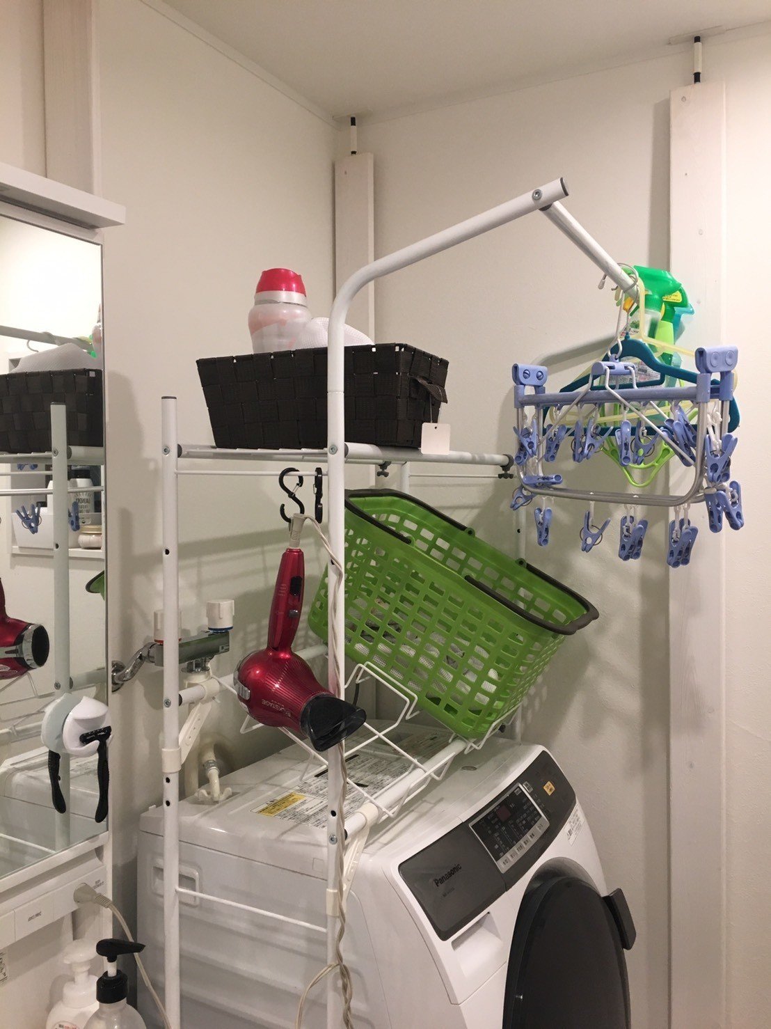 洗濯機の上の棚をDIY｜しんじ