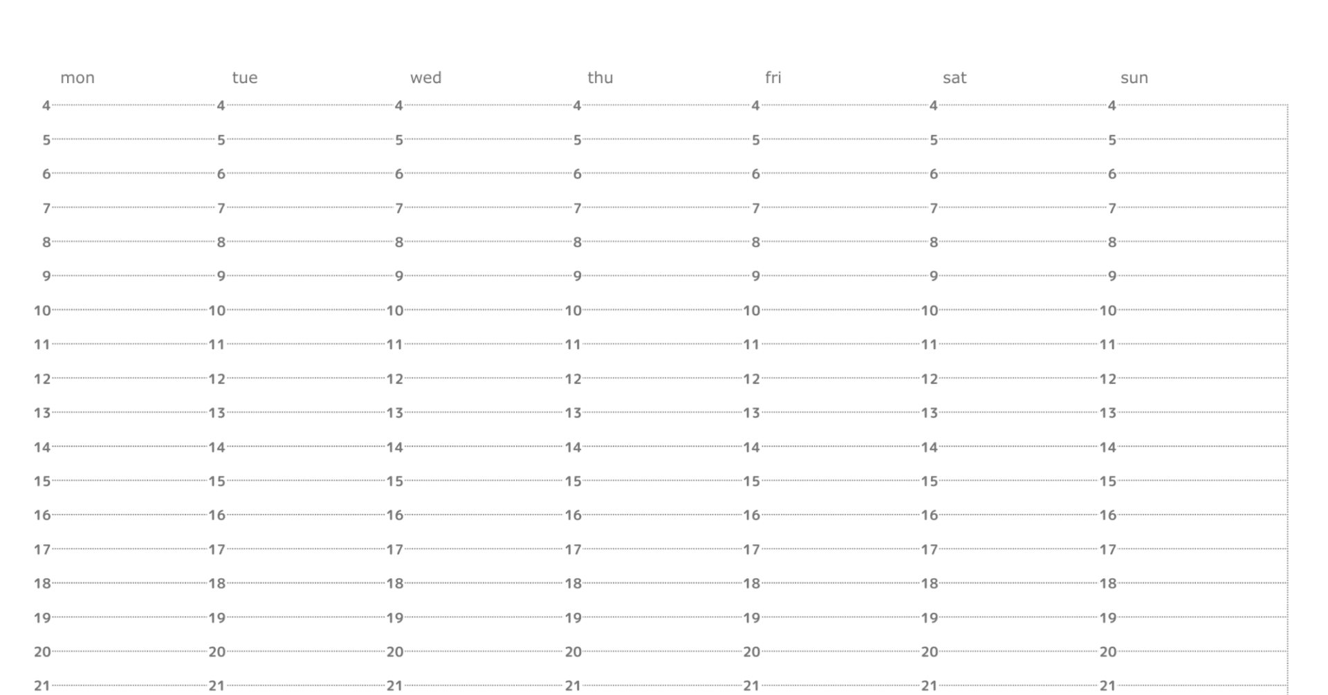 A4サイズの24時間バーチカルのテンプレート作ったよー！｜とみちゃん│ゆるーく更新中