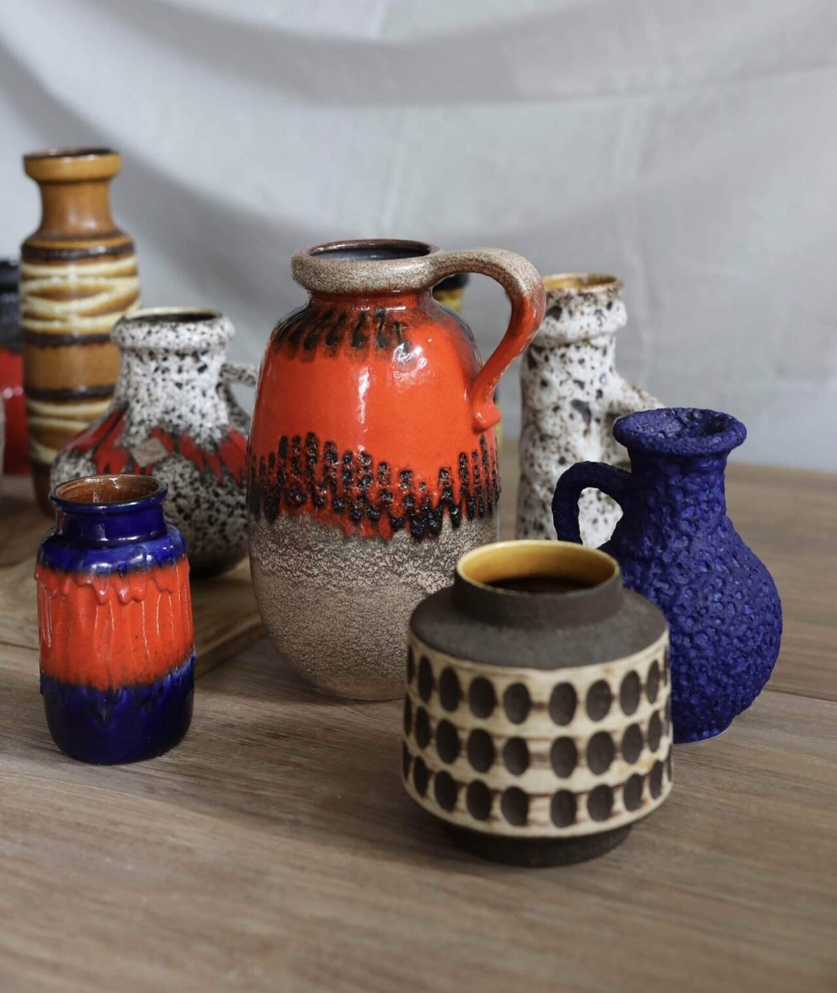 西ドイツ陶器Fat Lavaコレクションミッドセンチュリーデザイン 