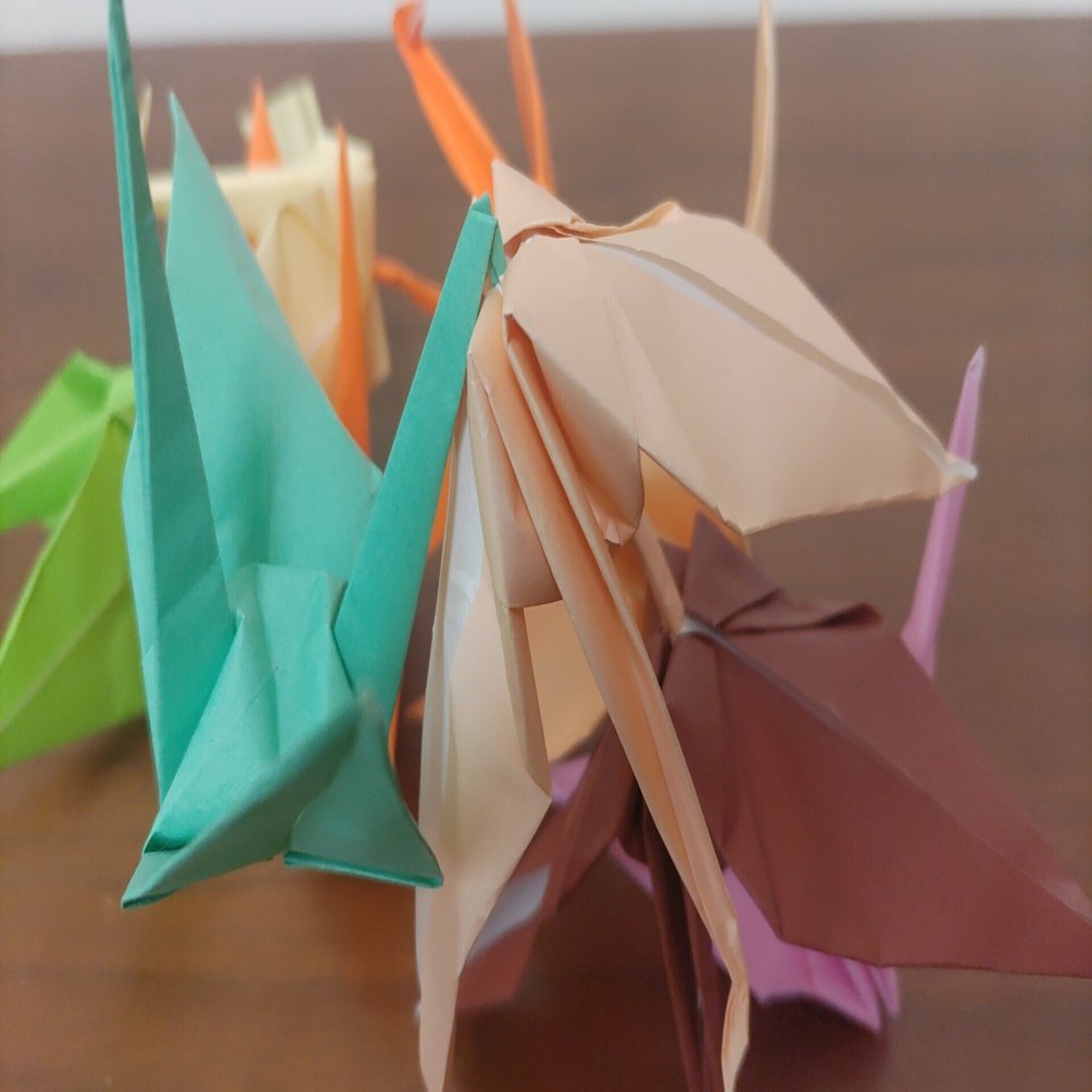 いろいろな形の千羽鶴｜Y.T.