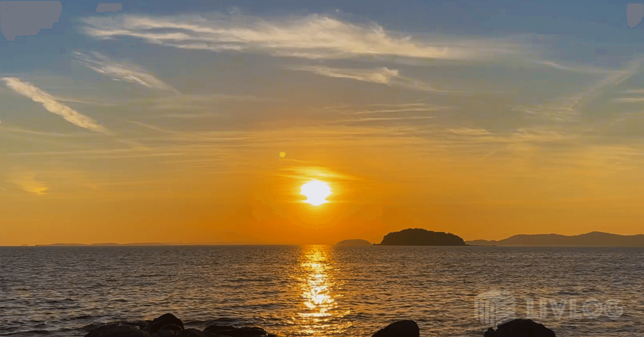 静寂】愛知県蒲郡市「松島突堤」の夕日｜ゆかnature