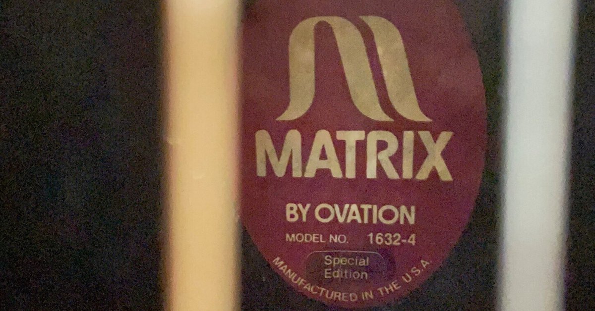 ビンよも ovation matrix 1632-4 アルミネックのアコギ｜渡来宏明