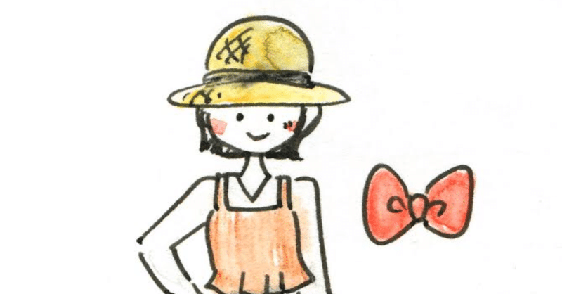 麦わら帽子の春夏ファッションコーデイラスト おちゃも イラストレーターハンドメイド作家 Note
