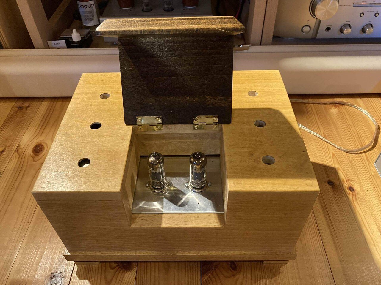 ☆自作!管球ステレオアンプ・6FQ7シングル【動作確認済】 6FQ7 真空管シングルアンプ 直流点火｜IiotoOyaji