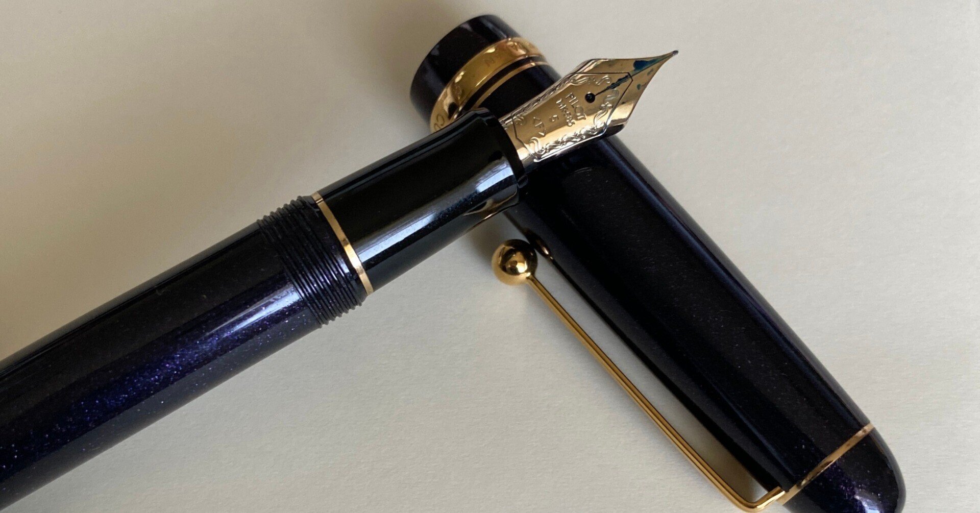 PILOT 万年筆カスタム74 EF 黒 585 14K 14金