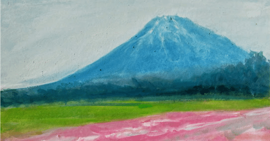 羊蹄山と芝桜(倶知安町)｜北海道の熊おやじ〜北海道の179市町村の歴史