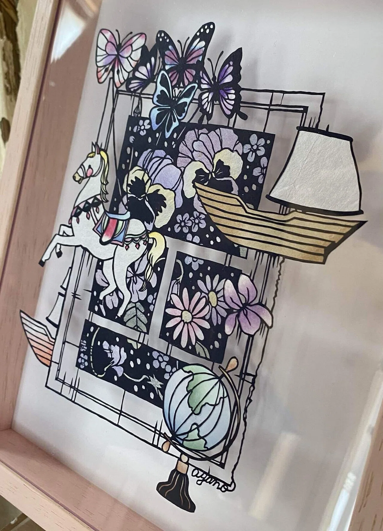 旅に出る空想】切り絵作家・佐川綾野さんの展覧会に行ってきました（西