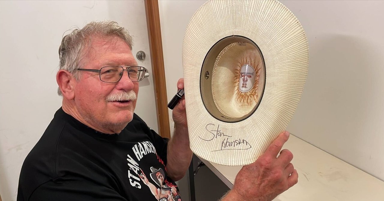 スタン・ハンセン 直筆サイン入り本人着用カウボーイハット