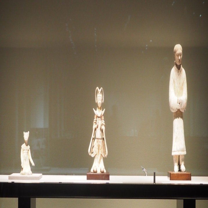 彩色土偶、メキシコ、テラコッタ、ナヤリート 彩色土偶、メキシコ